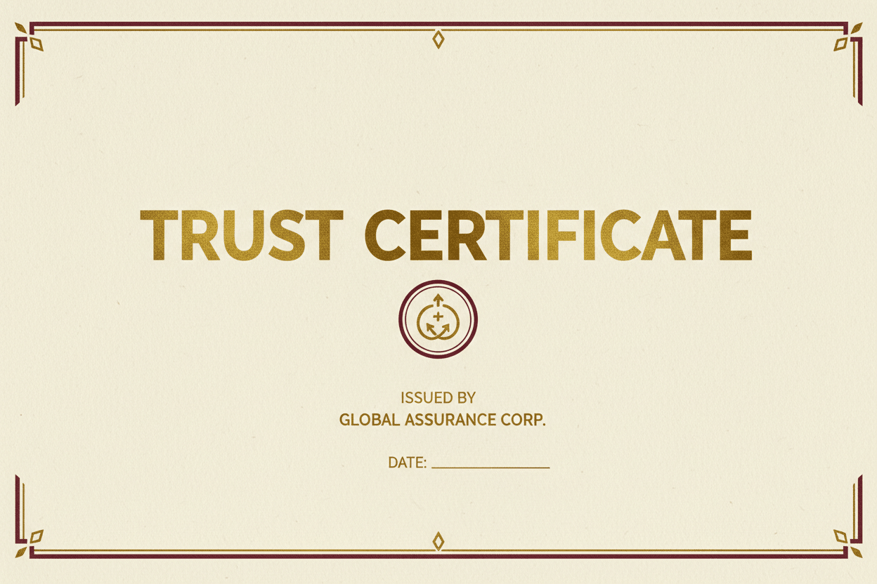 Certificate Of Trust TemplateLegacy Trust Solution