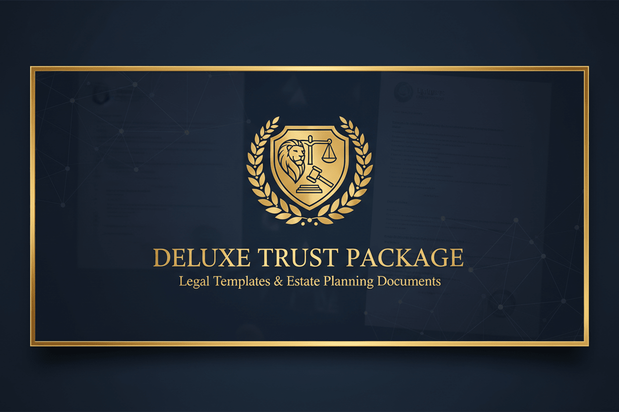 Private Trust Documents Bundle | Deluxe Trust Setup TemplatesLegacy Trust Solution